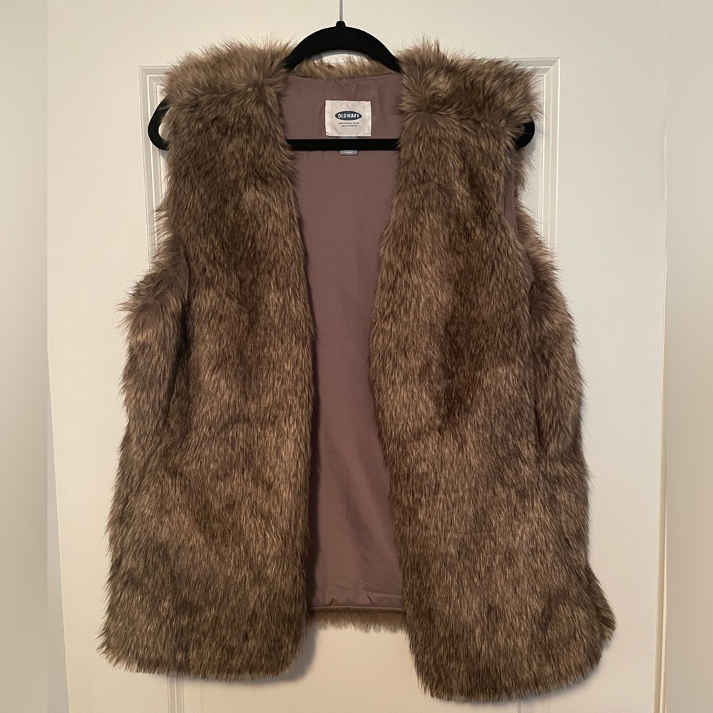 Faux fur vest
